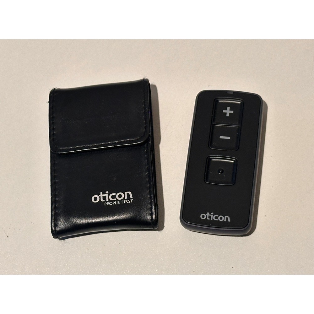 Oticon Remote Control 3.0 Hearing Aid Accessory Black with Case